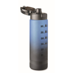 Lekvrije RPET-drinkfles met waterconsumptieschema 1L kleur blauw tweede weergave