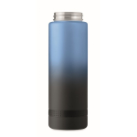 Lekvrije RPET-drinkfles met waterconsumptieschema 1L kleur blauw