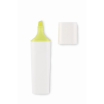 Witte highlighter met verschillende inktkleuren kleur neon geel