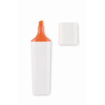 Witte highlighter met verschillende inktkleuren kleur neon oranje