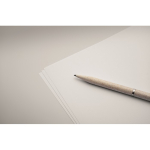 Set van 2 balpennen van tarwestro, blauwe inkt en grafiet kleur beige foto bekijken vijfde weergave