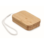 Bamboe doos met riem en draadloze oplaadfunctie 15W kleur hout tweede weergave