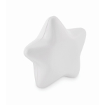 Klassieke antistressbal in de vorm van een ster in diverse kleuren kleur wit