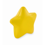 Klassieke antistressbal in de vorm van een ster in diverse kleuren kleur geel