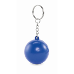 Sleutelhanger met antistressbal in verschillende kleuren kleur blauw