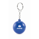 Sleutelhanger met antistressbal in verschillende kleuren kleur blauw hoofdweergave