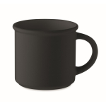 Monochrome mok bedrukken in matte kleur met bovenrand 300ml kleur zwart
