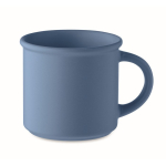 Monochrome mok bedrukken in matte kleur met bovenrand 300ml kleur blauw
