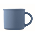 Monochrome mok bedrukken in matte kleur met bovenrand 300ml kleur blauw derde weergave