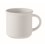 Monochrome mok bedrukken in matte kleur met bovenrand 300ml kleur wit