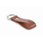 Sleutelhanger met leren band in klassieke kleuren kleur bruin hoofdweergave