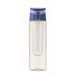 Waterfles met uitneembare infuser in het midden en draaggreep kleur koningsblauw zesde weergave