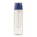 Waterfles met uitneembare infuser in het midden en draaggreep kleur koningsblauw achtste weergave