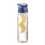 Waterfles met uitneembare infuser in het midden en draaggreep kleur koningsblauw negende weergave