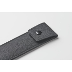 Vilten RPET-etui met knoopsluiting voor 2 pennen kleur zwart foto bekijken vierde weergave