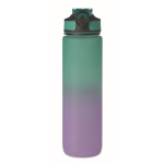 RPET-fles met tuit en waterconsumptie-indicator 1L kleur turkoois zesde weergave