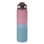 RPET-fles met tuit en waterconsumptie-indicator 1L