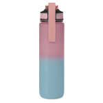 RPET-fles met tuit en waterconsumptie-indicator 1L