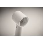 Draagbare ventilator met standaard voor bureau en telefoonhouder kleur wit foto bekijken zevende weergave