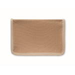 Jute koeltas met voorvak en een capaciteit van 3L kleur beige vijfde weergave