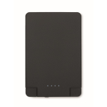 Magnetische powerbank met ingebouwde kabels 2.5000 mAh kleur zwart