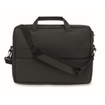 Laptop tas met handvatten en verstelbare schouderriem 15 inch kleur zwart derde weergave