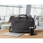 Laptop tas met handvatten en verstelbare schouderriem 15 inch kleur zwart sfeervolle weergave