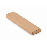 Papieren doos met potloden, gum, puntenslijper en liniaal kleur beige tweede weergave