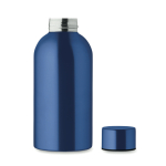 Monochrome lekvrije gerecycleerde roestvrijstalen fles 500 ml kleur blauw