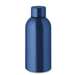 Monochrome lekvrije gerecycleerde roestvrijstalen fles 500 ml kleur blauw