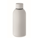 Monochrome lekvrije gerecycleerde roestvrijstalen fles 500 ml kleur wit