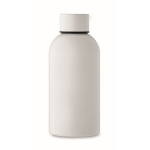 Monochrome lekvrije gerecycleerde roestvrijstalen fles 500 ml kleur wit vierde weergave