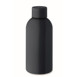 Monochrome lekvrije gerecycleerde roestvrijstalen fles 500 ml kleur marineblauw