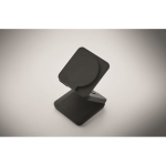 Opvouwbare magnetische ABS-oplader 3-in-1 die als standaard dient kleur zwart foto bekijken vijfde weergave