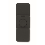 Opvouwbare magnetische ABS-oplader 3-in-1 die als standaard dient kleur zwart negende weergave