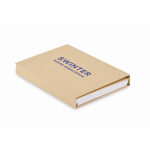 Notitieblokset met plaknotities en schrijvenset kleur beige hoofdweergave derde weergave