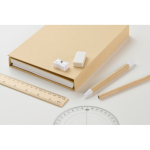 Notitieblokset met plaknotities en schrijvenset kleur beige foto bekijken vijfde weergave