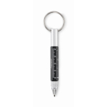 Multifunctionele sleutelhanger met zwarte inktbalpen en gereedschap kleur zwart hoofdweergave vijfde weergave