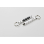 Multifunctionele sleutelhanger met zwarte inktbalpen en gereedschap kleur zwart foto bekijken zevende weergave