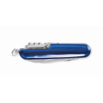 Zakmes van gerecycled aluminium met gekleurde behuizing kleur blauw derde weergave