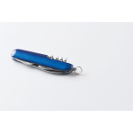 Zakmes van gerecycled aluminium met gekleurde behuizing kleur blauw foto bekijken vijfde weergave