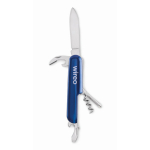 Zakmes van gerecycled aluminium met gekleurde behuizing kleur blauw hoofdweergave