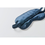 Zacht slaapmasker van polyester met bijpassend afsluitbaar zakje kleur blauw foto bekijken vijfde weergave
