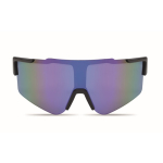 Sportzonnebril met spiegelglazen en UV400-bescherming kleur blauw tweede weergave