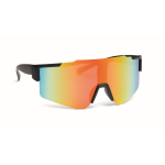 Sportzonnebril met spiegelglazen en UV400-bescherming kleur meerkleurig