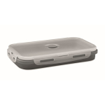 Opvouwbare siliconen lunchbox in kleuren, capaciteit van 1200 ml kleur donkergrijs tweede weergave