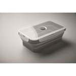 Opvouwbare siliconen lunchbox in kleuren, capaciteit van 1200 ml kleur donkergrijs foto bekijken derde weergave