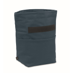 Persoonlijke koeltas met roll-top sluiting en draaggreep kleur blauw tweede weergave