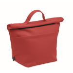 Persoonlijke koeltas met roll-top sluiting en draaggreep kleur rood