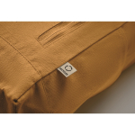 Rugzak met roll-top sluiting van gerecycled katoen met rits vooraan foto bekijken vijfde weergave